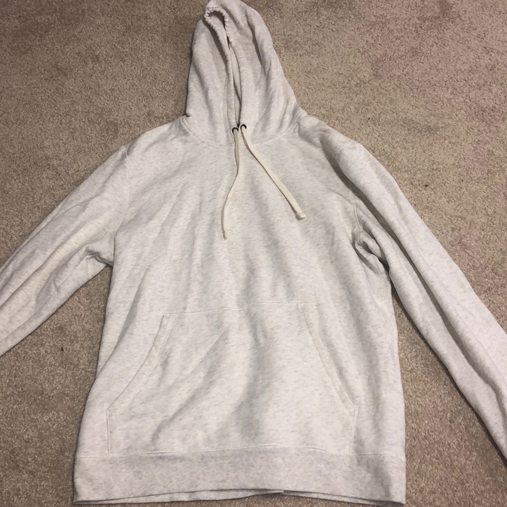 Plain white hoodie